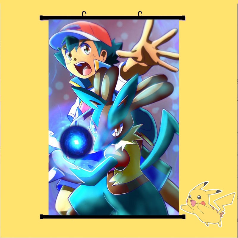 Pokémon Canvas Ash X Lucario
