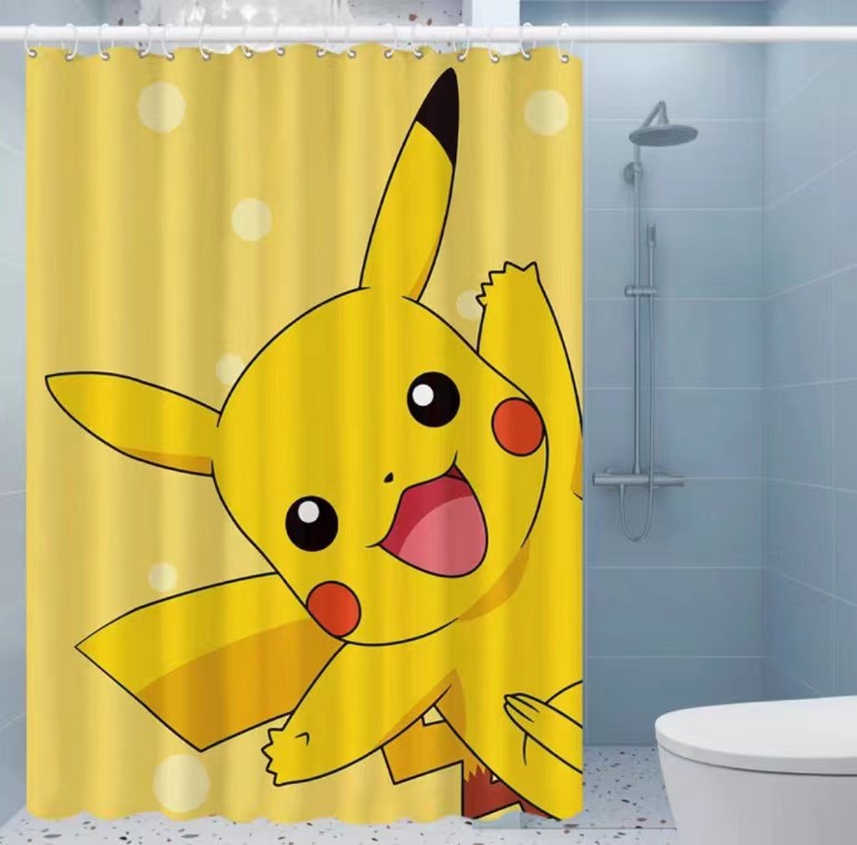 Billigt Duschdraperi Pikachu