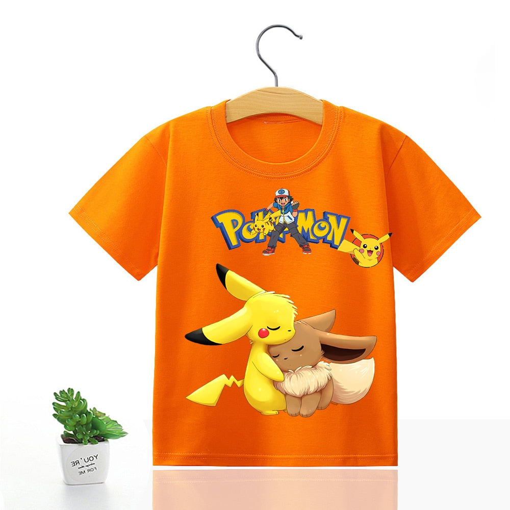 Pokémon T-Shirt Eevee & Pikachu