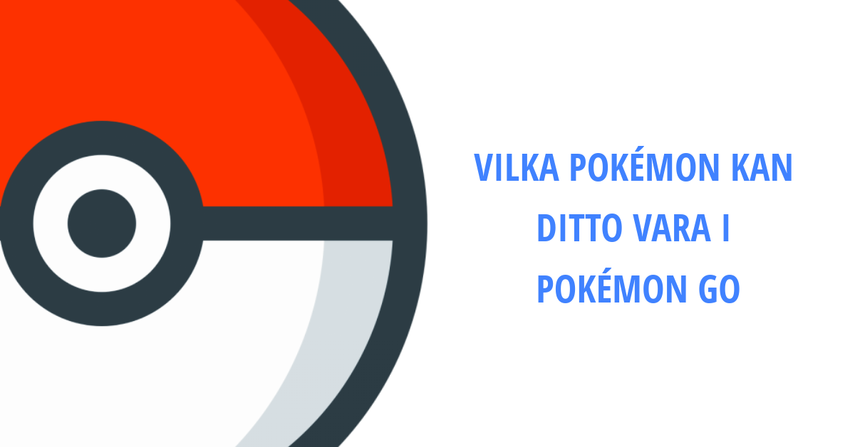 Ditto Pokémon GO