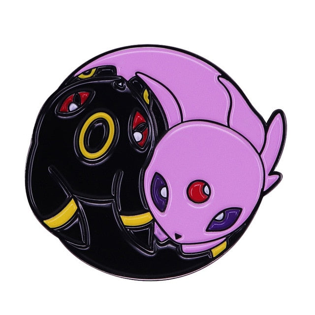 Pokémon Badge Umbreon X Espeon