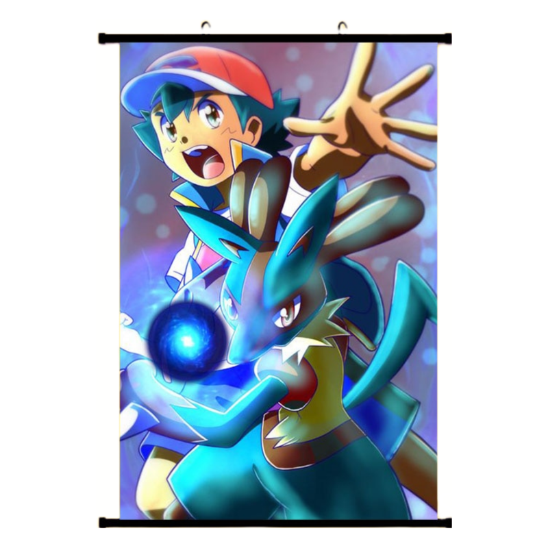 Pokémon Affisch Ash X Lucario